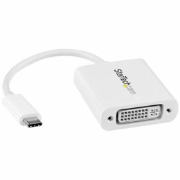 Adapter USB C na DVI Startech CDP2DVIW Biały