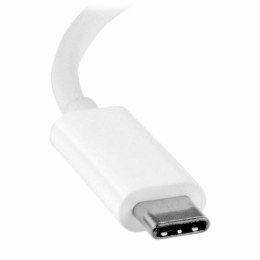 Adapter USB C na DVI Startech CDP2DVIW Biały