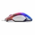 Myszka Mars Gaming MMGLOW 12800 dpi Biały