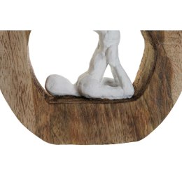 Figurka Dekoracyjna DKD Home Decor Biały Brązowy Yoga Miejska 20 x 6 x 20 cm (3 Sztuk)
