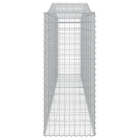Kosze gabionowe, 20 szt, 400x50x120/140cm, galwanizowane żelazo