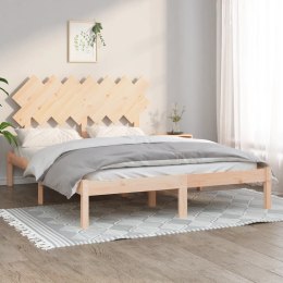 VidaXL Rama łóżka, 150x200 cm, King Size, lite drewno