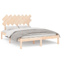 VidaXL Rama łóżka, 150x200 cm, King Size, lite drewno