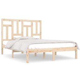 VidaXL Rama łóżka, lite drewno sosnowe, 150x200 cm, King Size