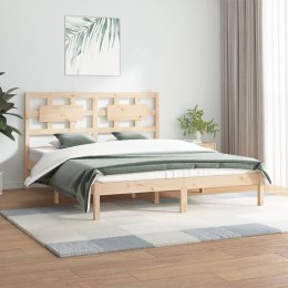 VidaXL Rama łóżka, lite drewno sosnowe, 150x200 cm, King Size