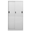Szafa biurowa z przesuwnymi drzwiami, jasnoszara, 90x40x180 cm