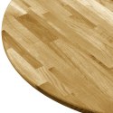 Okrągły blat do stolika z litego drewna dębowego, 23 mm, 500 mm
