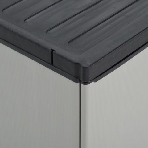 Kosz na na śmieci, w formie szafki, szaro-czarny, 68x40x85 cm