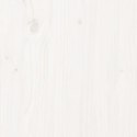 Obudowa kosza na śmieci, biała, 84x90x128,5 cm, drewno sosnowe