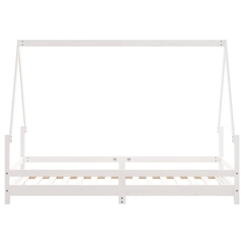 Rama łóżka dla dzieci, biała, 90x190 cm, drewno sosnowe