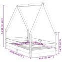 Rama łóżka dziecięcego, 80x160 cm, drewno sosnowe