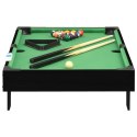 Mini stół bilardowy na 3 nogach, 92x52x19 cm, czarno-zielony