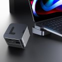Podstawka wielofunkcyjny HUB do MacBook Pro USB-C USB 3.0 RJ45 HDMI Thunderbolt szary