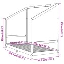 Rama łóżka dla dzieci, 90x200 cm, drewno sosnowe