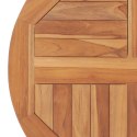 Blat stołu, lite drewno tekowe, okrągły, 60 cm