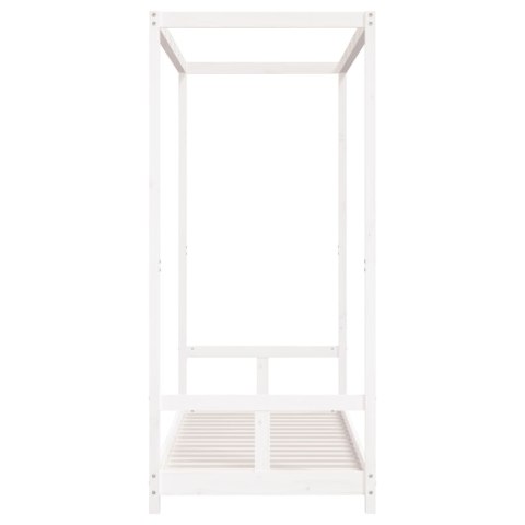 Rama łóżka dla dzieci, biała, 80x200 cm, drewno sosnowe