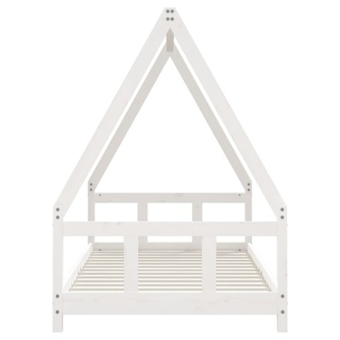 Rama łóżka dla dzieci, biała, 90x190 cm, drewno sosnowe