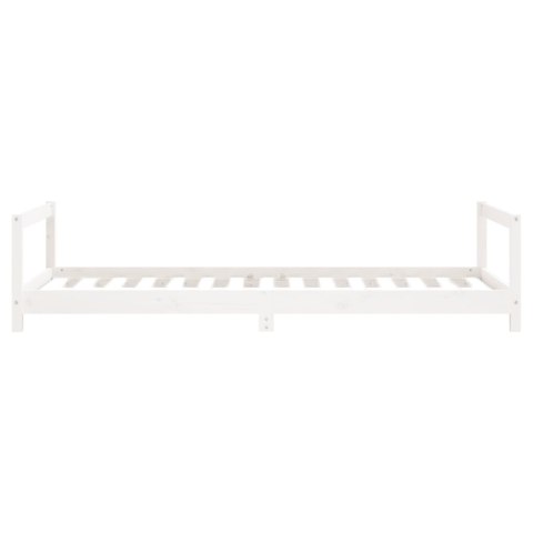 Rama łóżka dla dzieci, biała, 90x190 cm, drewno sosnowe