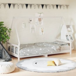 Rama łóżka dla dzieci, biała, 90x200 cm, drewno sosnowe