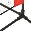 Siatka do tenisa, czarno-czerwona, 400x100x87 cm, poliester