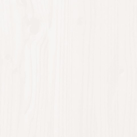 Donica ogrodowa, biała, 82,5x82,5x78 cm, lite drewno sosnowe