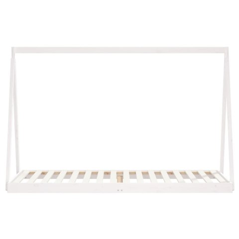 Rama łóżka dla dzieci, biała, 80x200 cm, drewno sosnowe