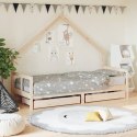 Rama łóżka dziecięcego z szufladami, 80x200 cm, sosnowa