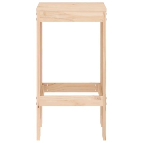 Stołki barowe, 2 szt., 40x36x75 cm, lite drewno sosnowe