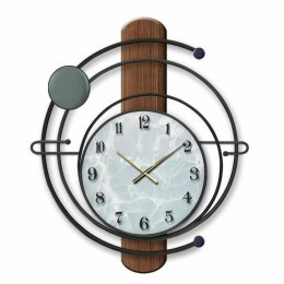 Zegar Ścienny DKD Home Decor Czarny Żelazo Drewno MDF (60 x 4.5 x 60 cm)