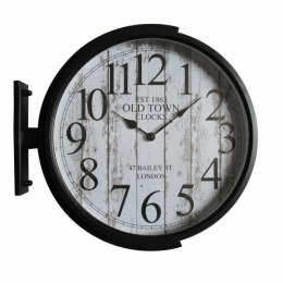 Zegar Ścienny DKD Home Decor Szkło Czarny Złoty Żelazo Loft (1) (45 x 6 x 45 cm)