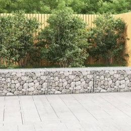 VidaXL Ściana gabionowa z pokrywami, galwanizowana stal, 300x50x50 cm