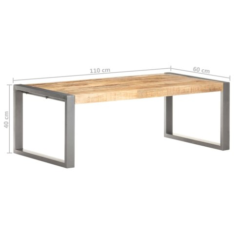 Stolik kawowy, 110 x 60 x 40 cm, drewno stylizowane na sheesham