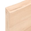 Blat do stołu, 100x60x2 cm, surowe drewno dębowe