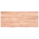 Blat do stołu, jasnobrązowy, 140x60x6 cm, lite drewno dębowe