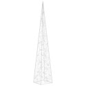Choinka stożkowa z lampek, 60 LED, ciepła biel, 120 cm, akryl