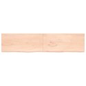 Blat do stołu, 220x50x4 cm, surowe drewno dębowe