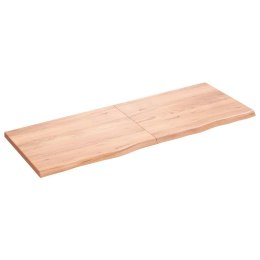 Blat do stołu, jasnobrązowy, 160x60x4 cm, lite drewno dębowe