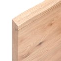 Blat do stołu, jasnobrązowy, 220x60x4 cm, lite drewno dębowe