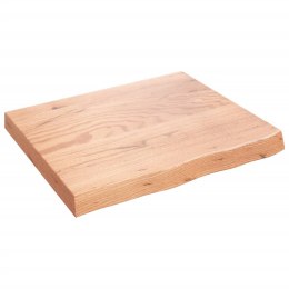Blat do stołu, jasnobrązowy, 60x50x6 cm, lite drewno dębowe
