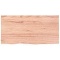 Blat do stołu, jasnobrązowy, 80x40x6 cm, lite drewno dębowe