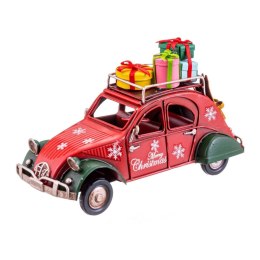 Ozdoby świąteczne Czerwony Wielokolorowy Metal Samochód 16 x 7 x 9,5 cm