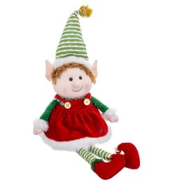 Ozdoby świąteczne Wielokolorowy Foam Materiał Dziewczyna Elf 40 cm