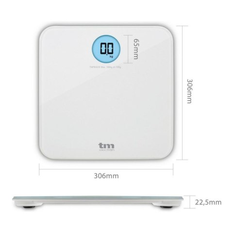 Cyfrowa Waga Łazienkowa TM Electron Biały