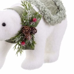 Ozdoby świąteczne Biały Wielokolorowy Plastikowy Polyfoam Materiał Niedźwiedź 16 x 35 x 21 cm