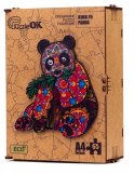 PUZZLE DREWNIANE UKŁADANKA KUNG FU PANDA MIŚ KOLOR