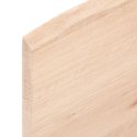 Blat do stołu, 60x60x2 cm, surowe drewno dębowe