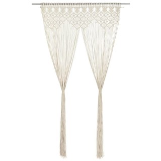 Zasłona z makramy, 140 x 240 cm, bawełna