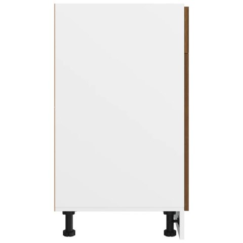 Dolna szafka z szufladą, brązowy dąb, 40x46x81,5 cm