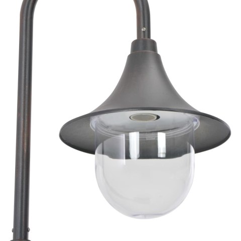 Lampa ogrodowa na słupku, 120 cm, E27, aluminium, kolor brązu Lampa ogrodowa na słupku, 120 cm, E27, aluminium, kolor brązu