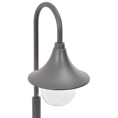 Lampa ogrodowa na słupku, 120 cm, E27, aluminium, kolor brązu Lampa ogrodowa na słupku, 120 cm, E27, aluminium, kolor brązu